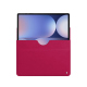 Samsung Galaxy Tab S10+ leather pouch - Rose fluo ( Pantone #ff16b4 ) 