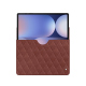 Custodia in pelle Samsung Galaxy Tab S10+ - Passion vintage - Couture ( Pantone #591d16 ) 