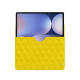 Custodia in pelle Samsung Galaxy Tab S10+ - Jaune fluo - Couture ( Pantone #c9ff57 ) 