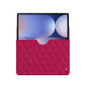 Lederschutzhülle Samsung Galaxy Tab S10+ - Rose fluo - Couture ( Pantone #ff16b4 ) 