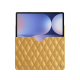 Lederschutzhülle Samsung Galaxy Tab S10+ - Or Maïa - Couture ( Pantone 871C ) 