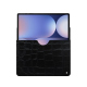 Pochette cuir Samsung Galaxy Tab S10+ - Crocodile nero ( Noir / Black) 