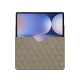 Funda de piel Samsung Galaxy Tab S10+ - Darboun sabla - Couture ( Pantone #BCB1A1 )