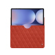 Lederschutzhülle Samsung Galaxy Tab S10+ - Arange clouquié - Couture ( Pantone #D33108 )