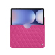 Samsung Galaxy Tab S10+ leather pouch - Rose BB - Couture ( Pantone #DB599F )