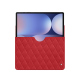가죽 커버 Samsung Galaxy Tab S10+ - Rouge troupelenc - Couture ( Pantone #AB191A )