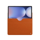 Samsung Galaxy Tab S10+ leather pouch - Orange vibrant ( Pantone #e36b39 ) 