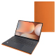 Custodia in pelle Samsung Galaxy Tab S10 Ultra compatibile con Book Cover Keyboard - Orange ( Nappa - Pantone #ff9351 ) 