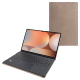Custodia in pelle Samsung Galaxy Tab S10 Ultra compatibile con Book Cover Keyboard - Taupe vintage ( Pantone #bda790 ) 