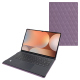 Samsung Galaxy Tab S10 Ultra Ledertasche kompatibel Book Cover Keyboard - Lilas - Couture ( Nappa - Pantone #b9a3e3 ) 