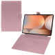 Samsung Galaxy Tab S10 Ultra leather wallet case - Rose ( Nappa - Pantone #efbae1 ) 