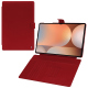 Custodia a portafoglio in pelle per Samsung Galaxy Tab S10 Ultra - Rouge ( Nappa - Pantone #d50032 ) 