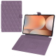 Étui portefeuille cuir Samsung Galaxy Tab S10 Ultra - Lilas - Couture ( Nappa - Pantone #b9a3e3 ) 