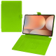 Funda cartera de piel para Samsung Galaxy Tab S10 Ultra - Vert fluo ( Pantone #00ab5f ) 