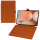 Custodia a portafoglio in pelle per Samsung Galaxy Tab S10 Ultra - Orange vibrant ( Pantone #e36b39 ) 