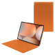 Samsung Galaxy Tab S10 Ultra leather case - Orange ( Nappa - Pantone #ff9351 ) 