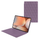 Housse cuir Samsung Galaxy Tab S10 Ultra - Lilas - Couture ( Nappa - Pantone #b9a3e3 ) 