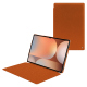 Housse cuir Samsung Galaxy Tab S10 Ultra - Orange vibrant ( Pantone #e36b39 ) 