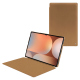 Housse cuir Samsung Galaxy Tab S10 Ultra - Beige Veggie ( Pantone #dab9a1 ) 