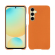 Lederschutzhülle Samsung Galaxy S24 FE - Orange ( Nappa - Pantone #ff9351 ) 