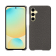 Coque cuir Samsung Galaxy S24 FE - Anthracite ( Pantone #41403c ) 
