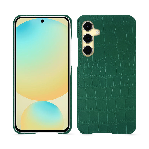 三星 Galaxy S24 FE 豪华定制后盖 - NoreveCrocodile pino ( Pantone #173F35 ) 