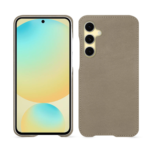 Capa traseira de luxo e personalizável para Samsung Galaxy S24 FE - NoreveDarboun sabla ( Pantone #BCB1A1 )