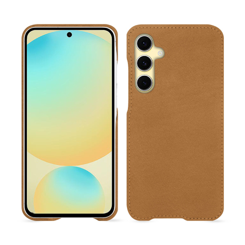 Cover posteriore di lusso e personalizzabile per Samsung Galaxy S24 FE - NoreveCastan esparciate ( Pantone #824F2A )