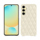 硬质真皮保护套 Samsung Galaxy S24 FE - Blanc - Couture ( Nappa - White ) 