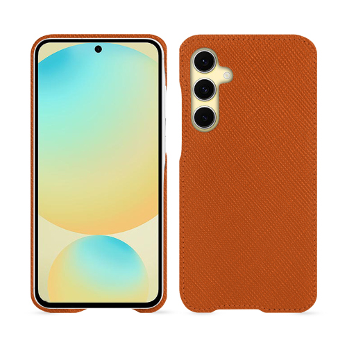 Luxus-Rückschale für Samsung Galaxy S24 FE - NoreveOrange vibrant ( Pantone #e36b39 ) 