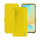 Samsung Galaxy S24 FE leather case - Jaune fluo ( Pantone #c9ff57 ) 