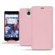 Housse cuir OnePlus 3 - Rose ( Nappa - Pantone 2365C ) 
