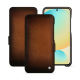 Capa em pele Samsung Galaxy S24 FE - Marron Patine
