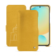 Housse cuir Samsung Galaxy S24 FE - Jaune soulèu ( Pantone #F3B934 )
