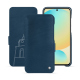 Samsung Galaxy S24 FE leather case - Blu mediterran ( Pantone #0E3043 )