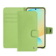 Capa de couro para carteira Samsung Galaxy S24 FE - Vert olive ( Nappa - Pantone #a7c58e ) 