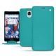 OnePlus 3 leather case - Bleu fluo