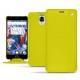 Housse cuir OnePlus 3 - Jaune fluo