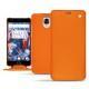 Capa em pele OnePlus 3 - Orange fluo