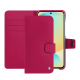 Funda de piel para cartera Samsung Galaxy S24 FE - Rose fluo ( Pantone #ff16b4 ) 