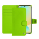 Funda de piel para cartera Samsung Galaxy S24 FE - Vert fluo ( Pantone #00ab5f ) 