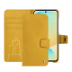 Capa de couro para carteira Samsung Galaxy S24 FE - Jaune soulèu ( Pantone #F3B934 )