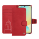 Capa de couro para carteira Samsung Galaxy S24 FE - Rouge troupelenc ( Pantone #AB191A )
