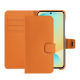 Funda de piel para cartera Samsung Galaxy S24 FE - Orange PU ( Pantone #ff9351 )