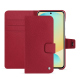 Funda de piel para cartera Samsung Galaxy S24 FE - Rouge passion ( Pantone #a6192e ) 