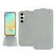 Housse cuir Samsung Galaxy S24 FE - Gris ( Nappa - Pantone #c1c6c8 ) 
