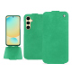 Funda de piel Samsung Galaxy S24 FE - Menthe vintage ( Pantone #37b375 ) 