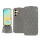 Funda de piel Samsung Galaxy S24 FE - Acier vintage - Couture ( Pantone #d85827b ) 