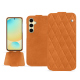 Funda de piel Samsung Galaxy S24 FE - Mandarine vintage - Couture ( Pantone #d47231 ) 