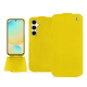 Capa em pele Samsung Galaxy S24 FE - Jaune fluo ( Pantone #c9ff57 ) 
